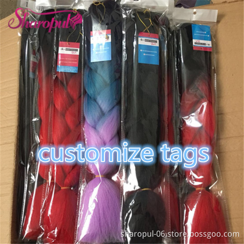 Jumbo Braiding Hair extension Sharopul Synthetic Ombre Hair Crochet Braiding Hair